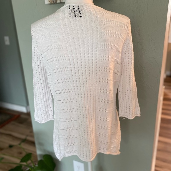 Z brand white sweater cotton/rayon mix size medium - Picture 2 of 9